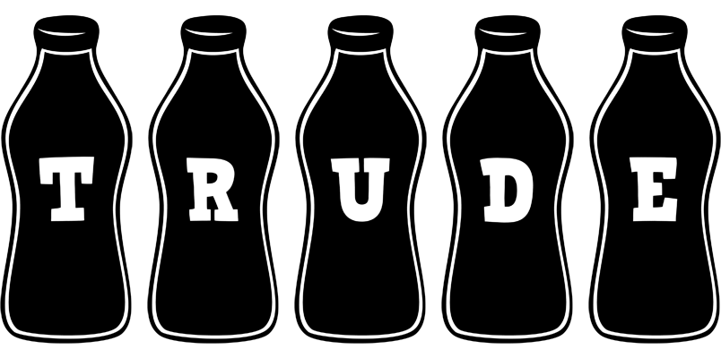 Trude bottle logo