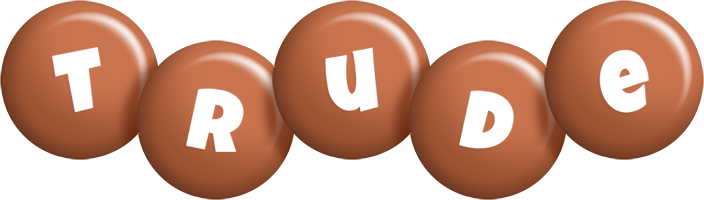 Trude candy-brown logo