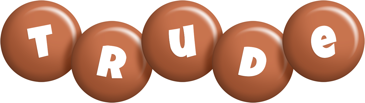 Trude candy-brown logo
