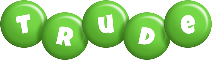 Trude candy-green logo