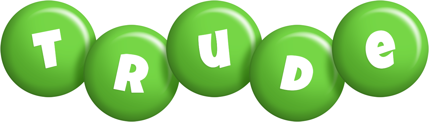 Trude candy-green logo