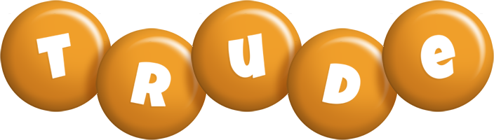 Trude candy-orange logo