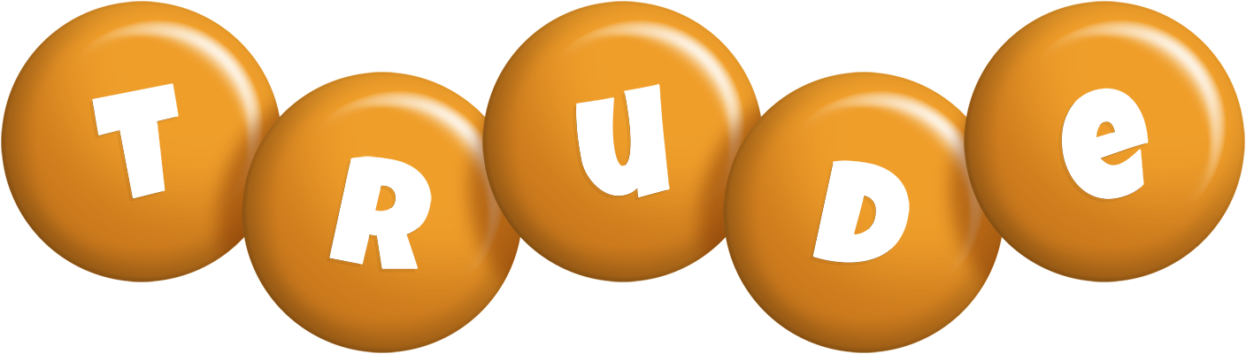 Trude candy-orange logo