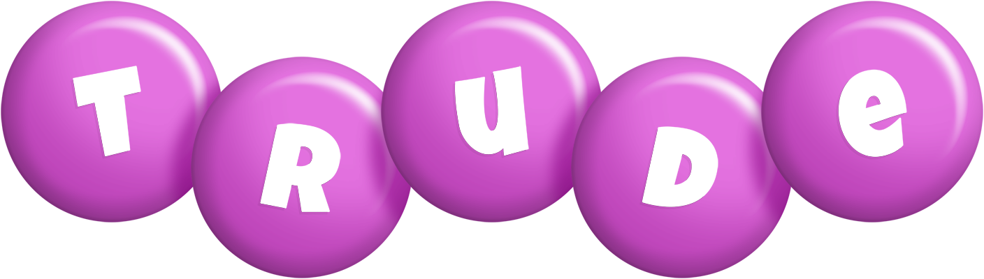 Trude candy-purple logo
