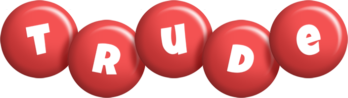 Trude candy-red logo