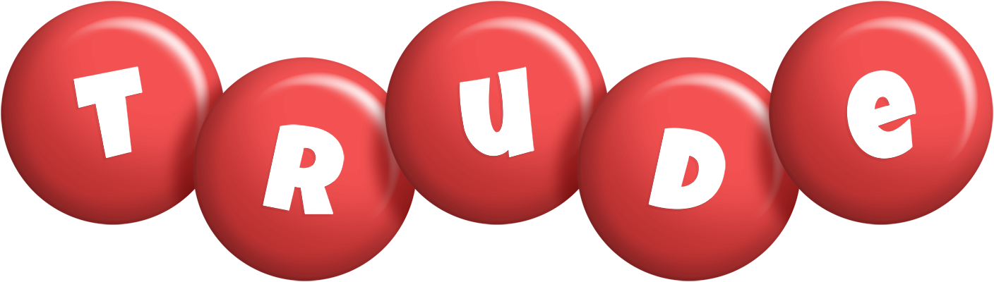 Trude candy-red logo