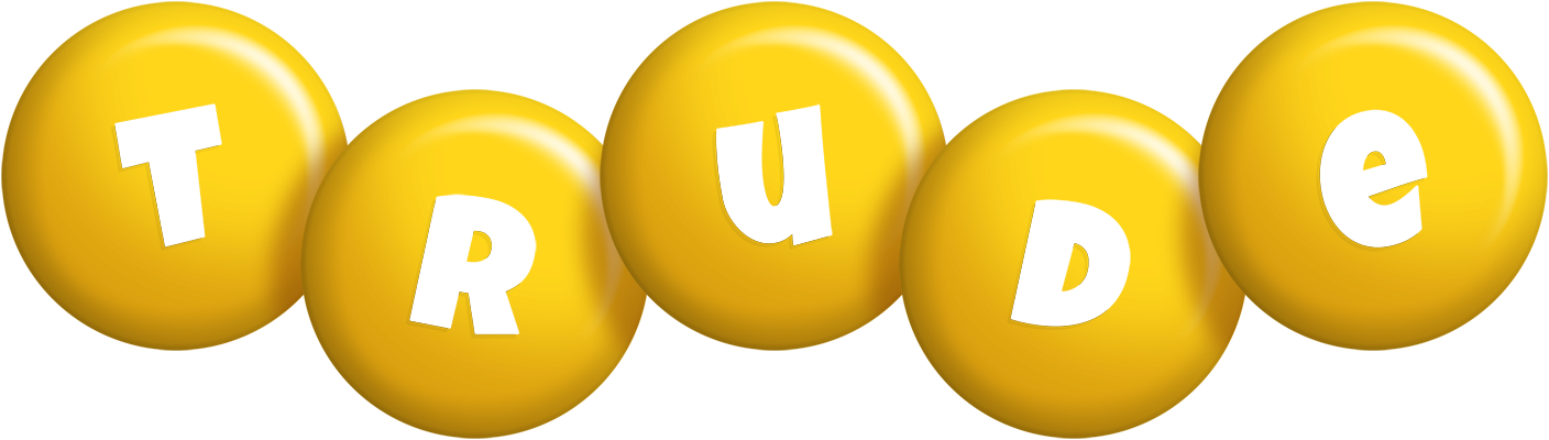 Trude candy-yellow logo