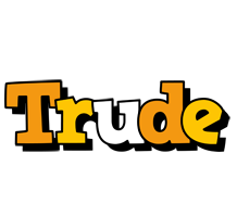 Trude cartoon logo