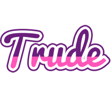 Trude cheerful logo