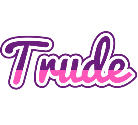 Trude cheerful logo
