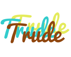 Trude cupcake logo