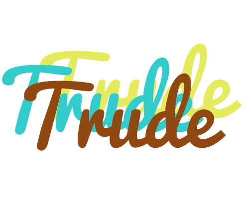 Trude cupcake logo