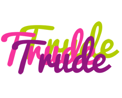 Trude flowers logo
