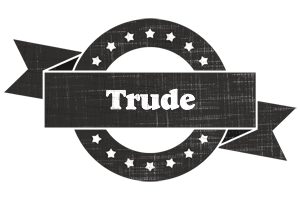 Trude grunge logo
