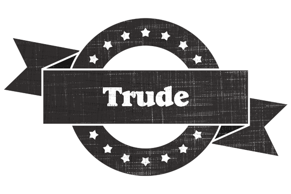 Trude grunge logo