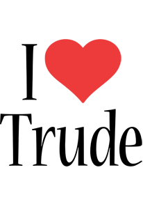 Trude i-love logo