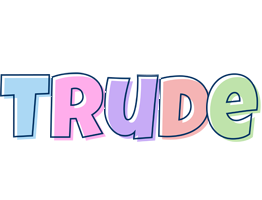 Trude pastel logo