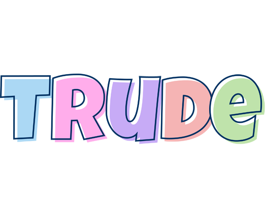 Trude pastel logo