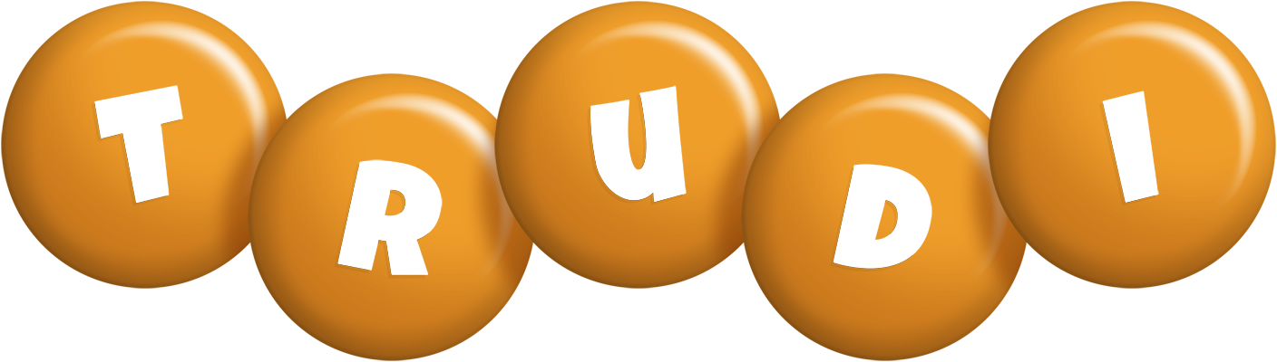 Trudi candy-orange logo