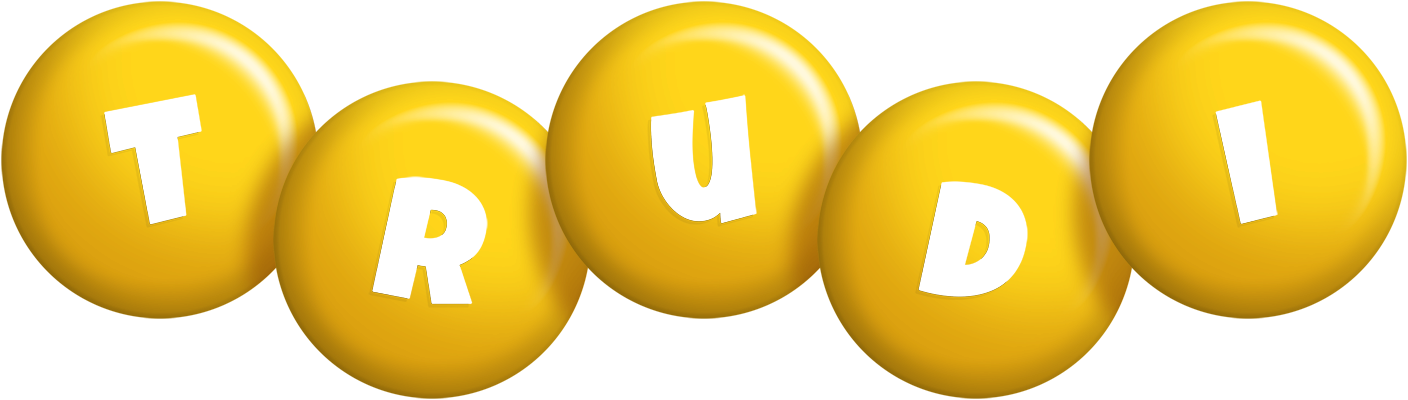 Trudi candy-yellow logo