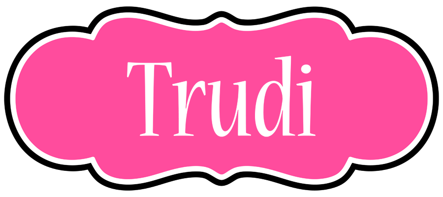 Trudi invitation logo