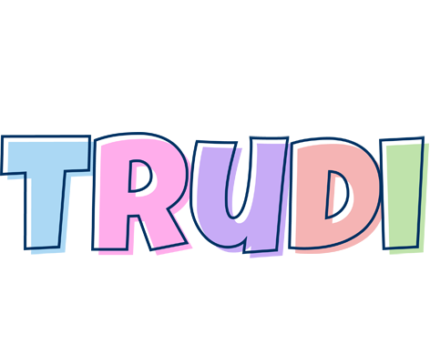 Trudi pastel logo