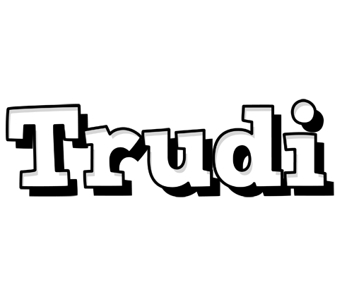 Trudi snowing logo