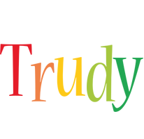 Trudy birthday logo