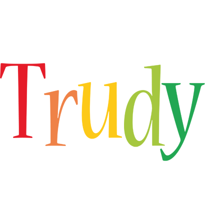 Trudy birthday logo