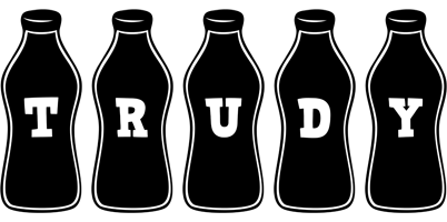 Trudy bottle logo