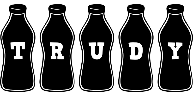 Trudy bottle logo