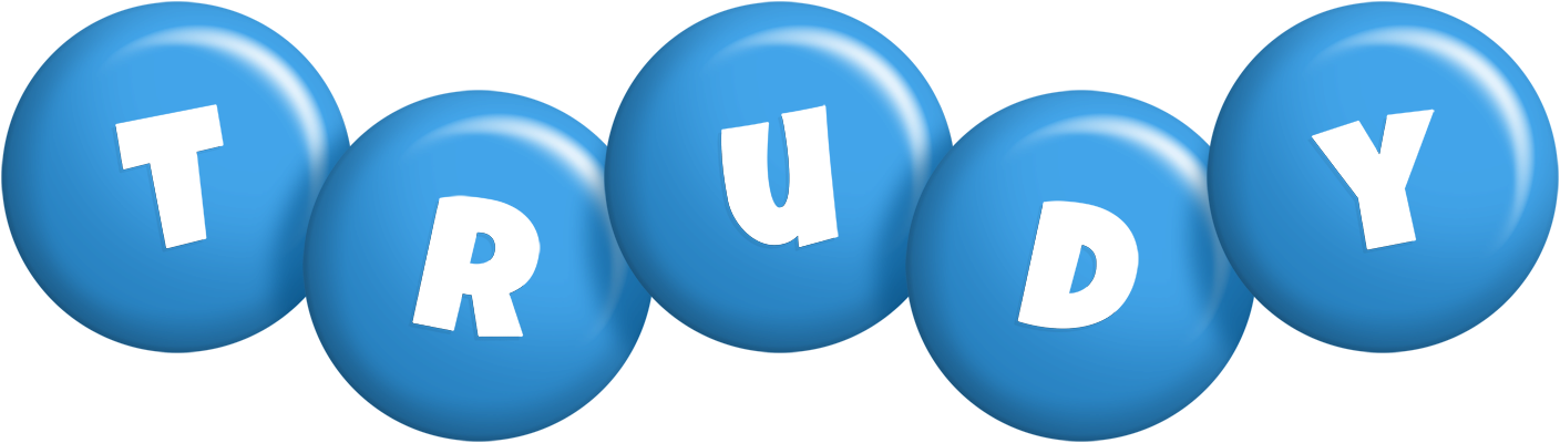 Trudy candy-blue logo