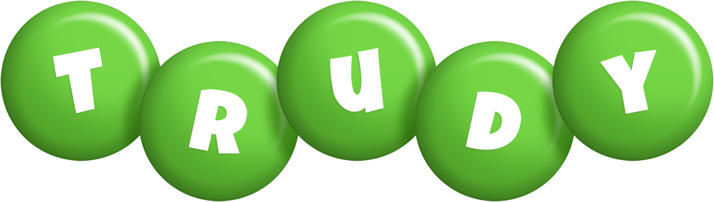 Trudy candy-green logo