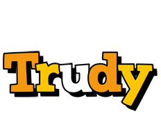 Trudy cartoon logo