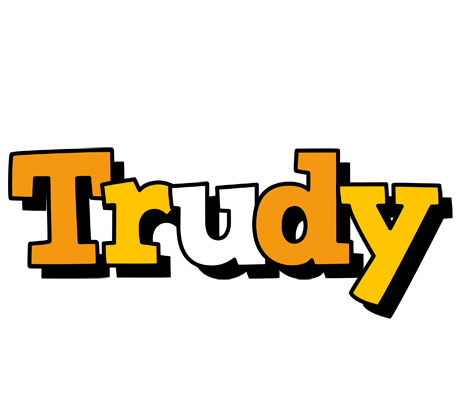 Trudy cartoon logo