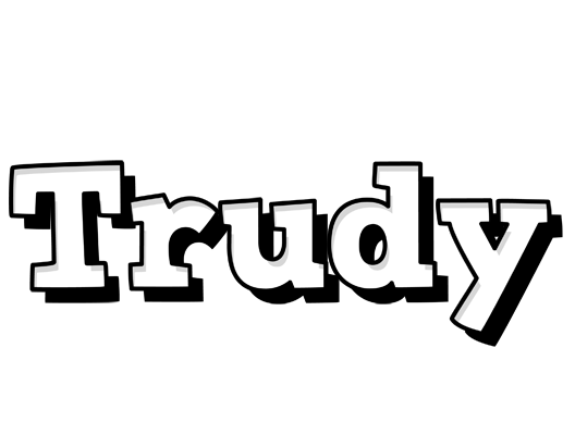 Trudy snowing logo