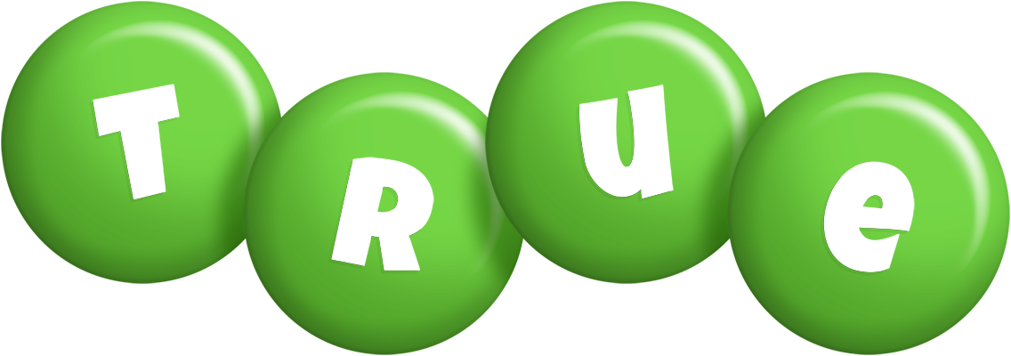 True candy-green logo