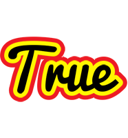 True flaming logo