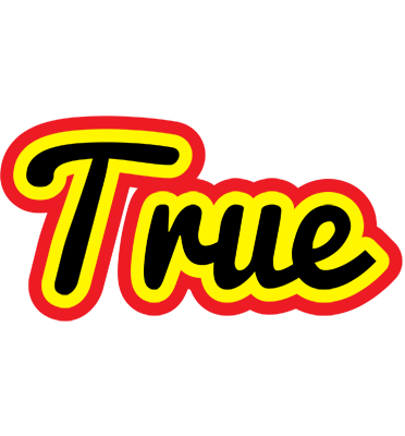True flaming logo