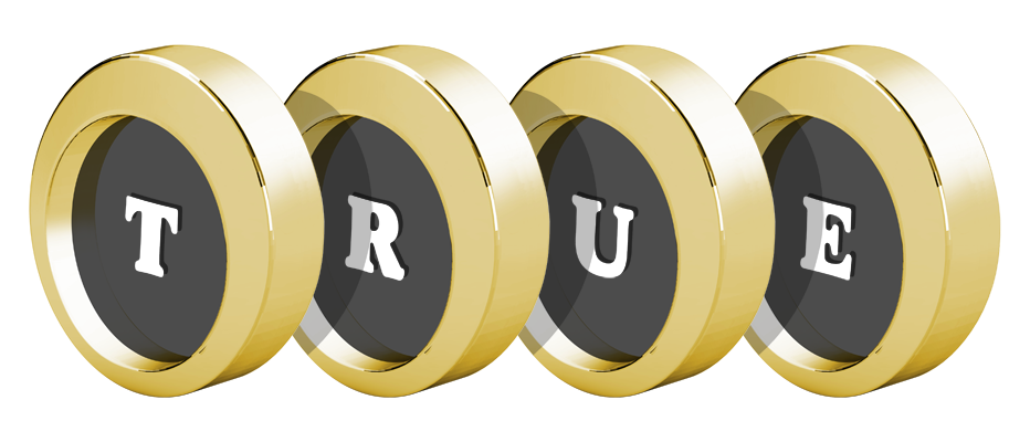 True gold logo