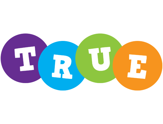 True happy logo