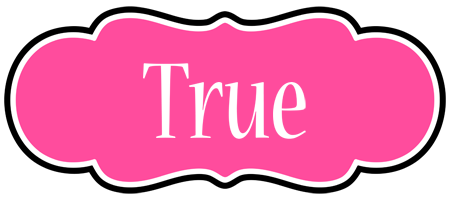 True invitation logo