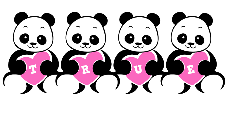 True love-panda logo