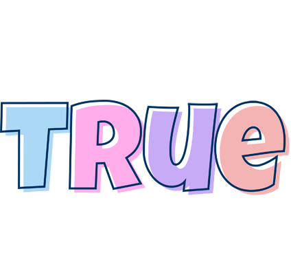 True pastel logo