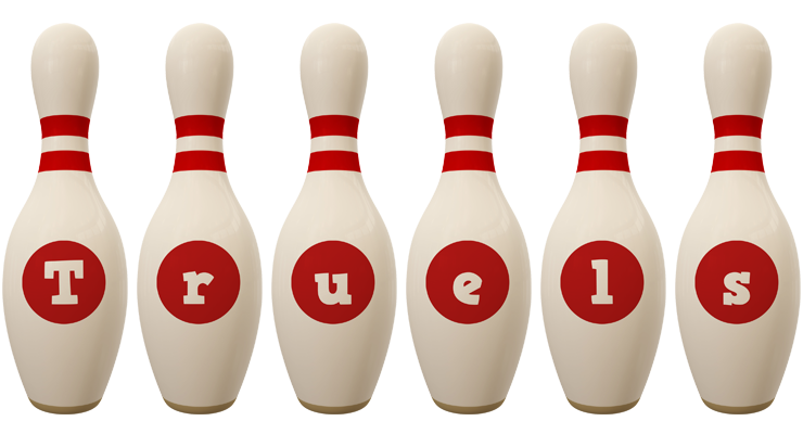 Truels bowling-pin logo