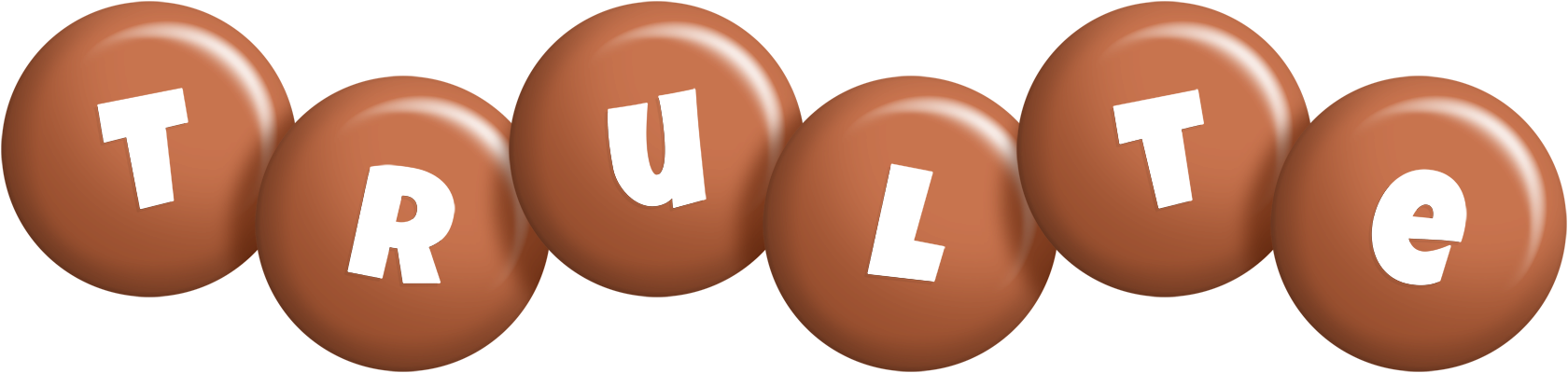 Trulte candy-brown logo