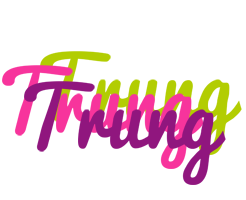 Trung flowers logo