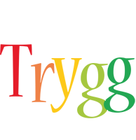 Trygg birthday logo