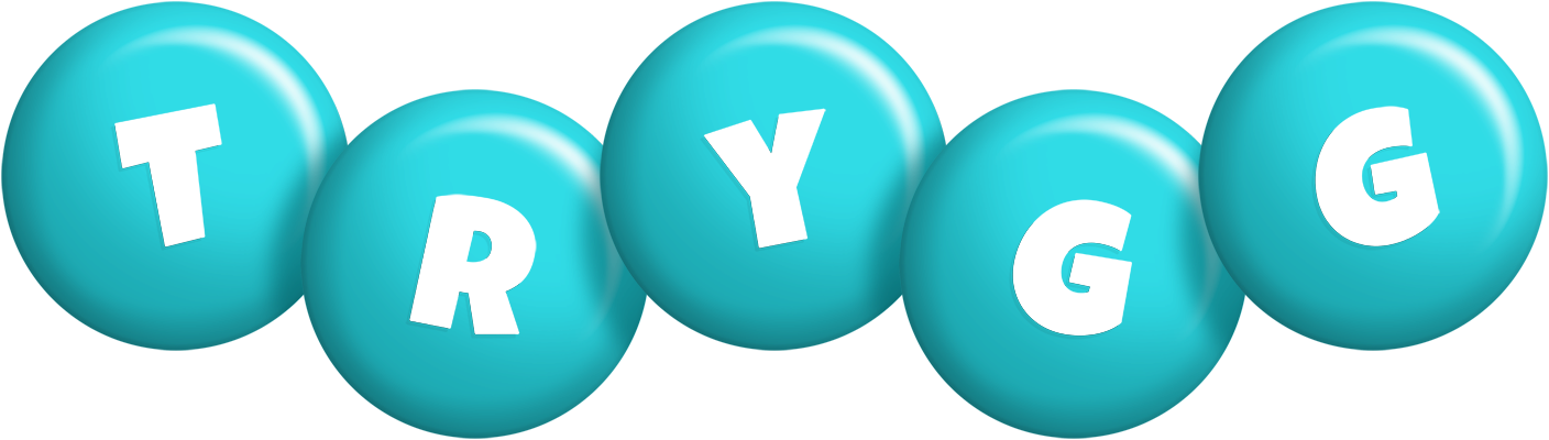 Trygg candy-azur logo