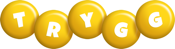 Trygg candy-yellow logo